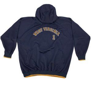 Men's Steve And Barrys‎ Long Sleeve Hoodie Blue XL West Virginia Mountaineers